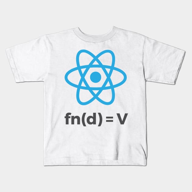 React JS Stuff Kids T-Shirt by hipstuff